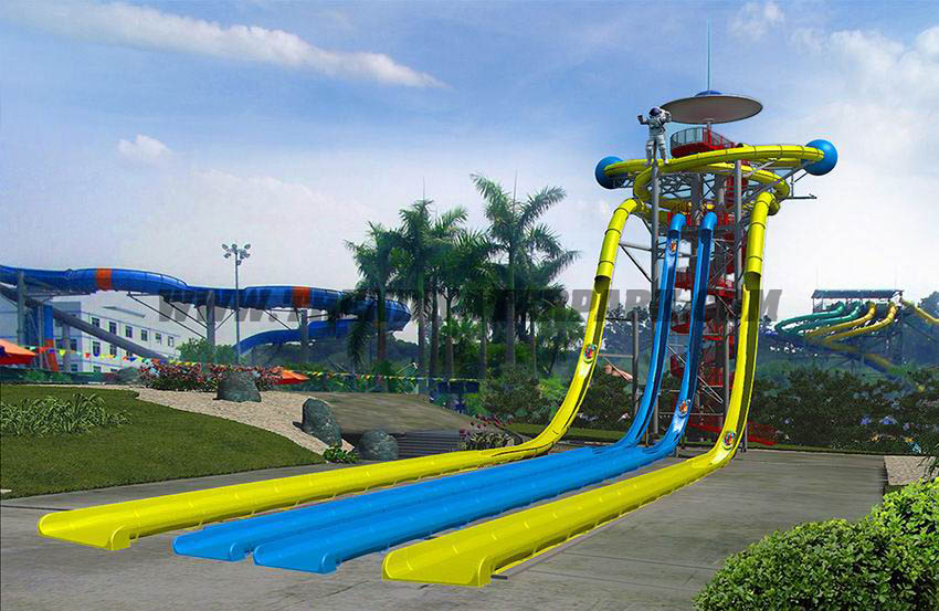 Best Price Multi-track Slide of Amusement Theme Water Park